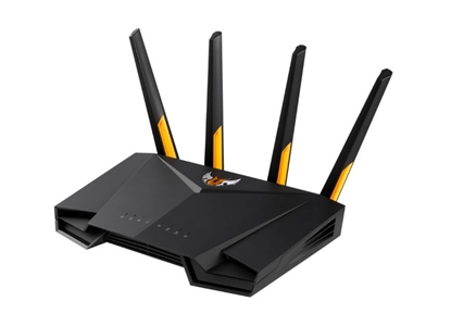 Attēls no ASUS TUF Gaming AX3000 V2 wireless router Gigabit Ethernet Dual-band (2.4 GHz / 5 GHz) Black, Orange