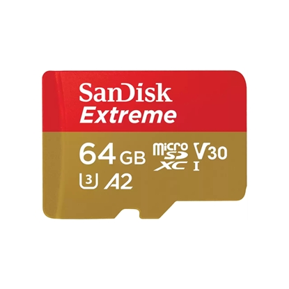 Изображение SanDisk Extreme 64 GB MicroSDXC UHS-I Class 10
