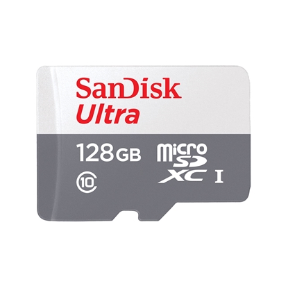 Attēls no SanDisk Ultra memory card 128 GB MicroSDXC Class 10 (SDSQUNR-128G-GN3MN)