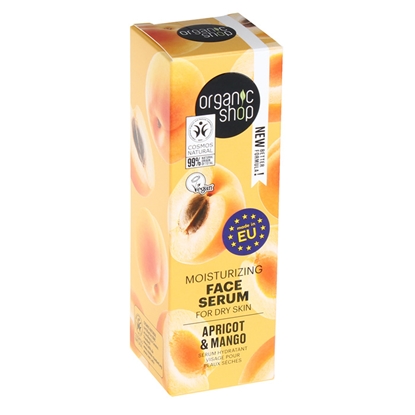 Изображение Sejas serums Organic Shop Aprikoze un Mango, Mitrinošs, 30ml