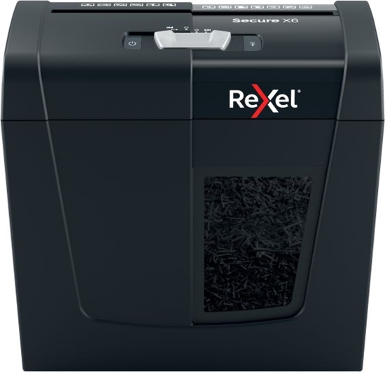 Picture of Shredder Rexel Secure X6 Cross Cut Paper Shredder P4, 6sheets, 10 L. waste bin