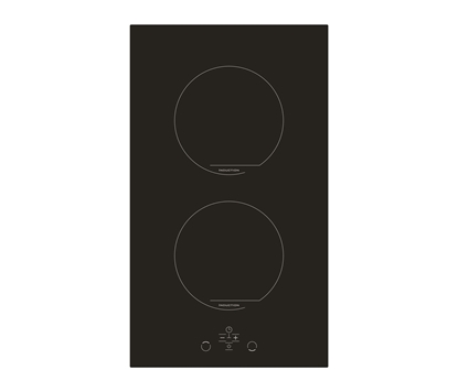 Attēls no Simfer | H3.020.DEISP | Hob | Induction | Number of burners/cooking zones 2 | Touch | Timer | Black