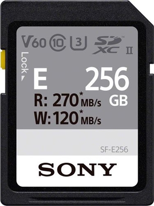 Изображение Karta Sony SF-E SDXC 256 GB Class 10 UHS-II/U3 V30 (SF-E256)