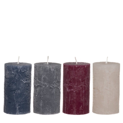 Attēls no Svece Rustic 6.5x12cm 62h dažādas