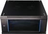 Picture of Szafka wisząca rack 4U 600x600 czarna szklane drzwi