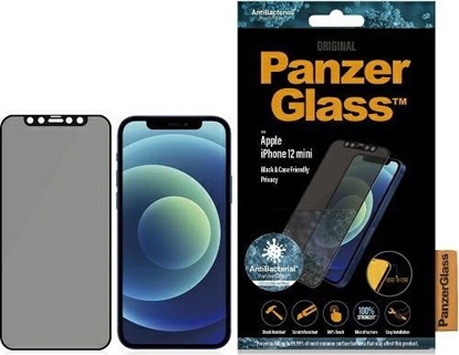 Attēls no PanzerGlass Szko hartowane do iPhone 12 Mini Privacy Black (P2710)