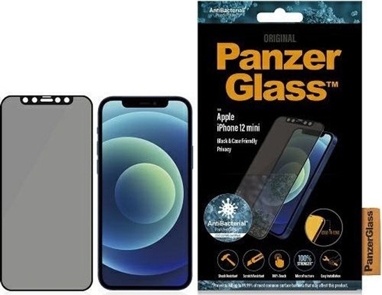 Picture of PanzerGlass Szko hartowane do iPhone 12 Mini Privacy Black (P2710)