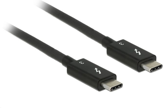 Изображение Delock Thunderbolt™ 3 (20 Gb/s) USB-C™ cable male > male passive 1.0 m 5 A black