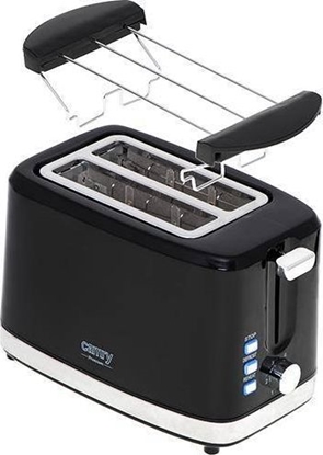 Attēls no Camry Toaster CR 3218 Power 750 W, Number of slots 2, Housing material Plastic, Black