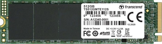 Picture of Dysk SSD Transcend 112S 512GB M.2 2280 PCI-E x4 Gen3 NVMe (TS512GMTE112S)