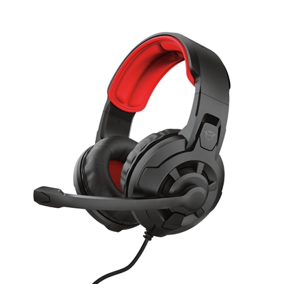 Attēls no Trust GXT 411 Radius Headset Wired Head-band Gaming Black, Red