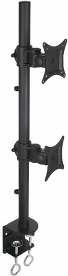 Изображение Uchwyt biurkowy LCD/LED 13-27cali podwójny, czarny