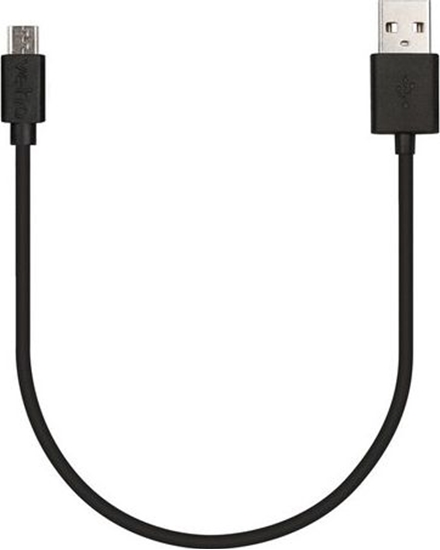 Picture of Veho Pebble USB-A to micro-USB Universal Charge and Sync 0.2m/0.7ft Cable – Black (VCL-001-M-20CM)