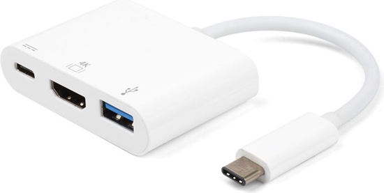 Picture of Stacja/replikator eStuff USB-C - HDMI Biay  (ES623001WH)
