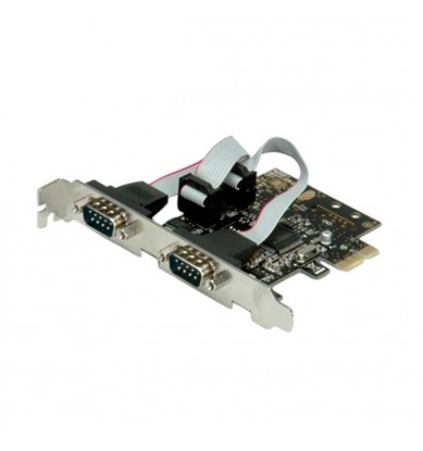 Picture of VALUE PCI-Express Adapter, 2x Serial RS232 D-Sub 9 Ports