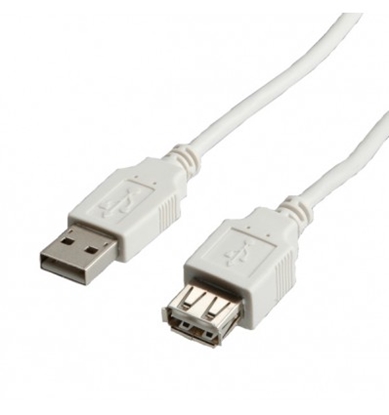 Attēls no VALUE USB 2.0 Cable, Type A-A, M/F 1.8 m