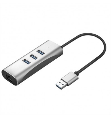 Picture of VALUE USB 3.0 to Gigabit Ethernet Converter + Hub 3x