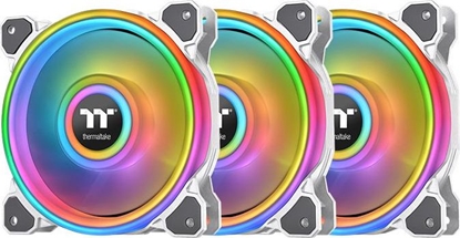 Picture of Wentylator - Riing Quad 12 RGB Radiator Fan TT Premium Edition 3pack Biały