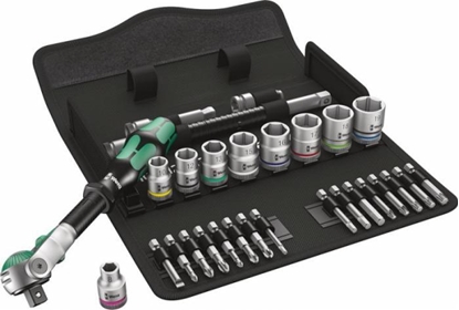 Picture of Wera 8100 SB 6 Zyklop Speed Ratchet Set 3/8  Drive metric