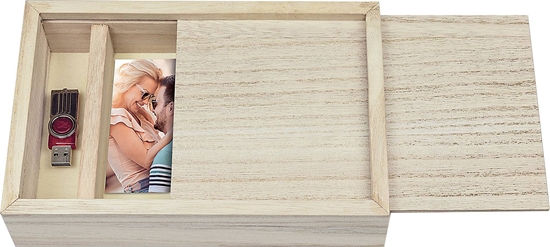 Picture of ZEP Box USB                13x18 Wood for Photos and Stick CX7557