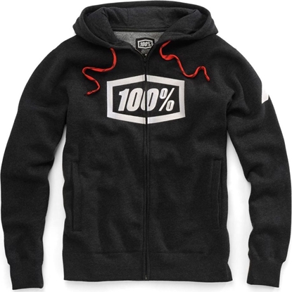 Изображение 100% Bluza mska Syndicate Hooded Zip Sweatshirt Black Heather White r. XL