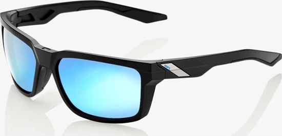 Изображение 100% Okulary 100% DAZE Matte Black - HiPER Blue Multilayer Mirror Lens (Szkła Niebieskie Lustrzane Wielowarstwowe, przepuszczalność światła 15%) (NEW) uniwersalny