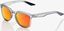 Picture of 100% Okulary Hudson Soft Tact Translucent Crystal Grey HiPER Red Multilayer Mirror Lens