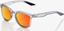Attēls no 100% Okulary Hudson Soft Tact Translucent Crystal Grey HiPER Red Multilayer Mirror Lens