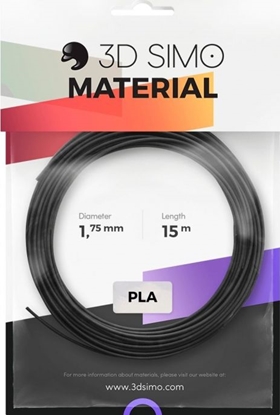 Изображение 3DSimo Filament PLA Zestaw kolorów - czarny, złoty, szary (G3D3001)