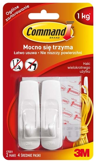 Picture of 3M HAKI COMMAND WIELOKROTNEGO UYTKU 17001 REDNIE (3M-UU006380032)