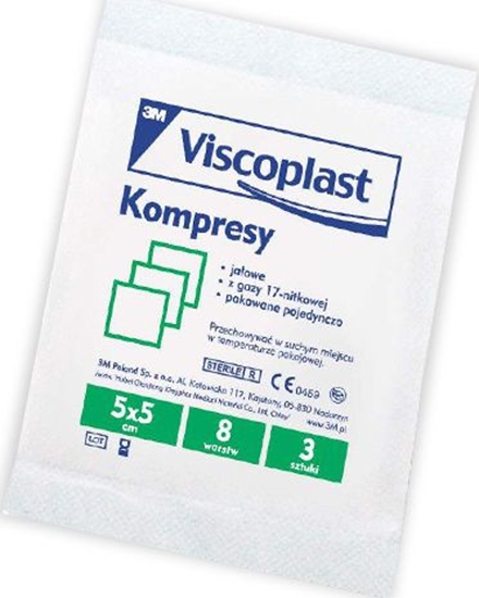 Picture of 3M Kompresy gaz.ja.17 nit. 8 warstw 5x5 cm 3