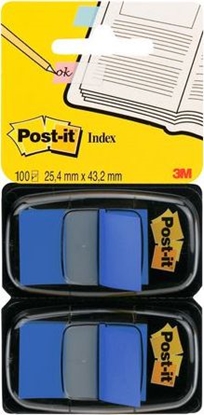 Picture of 3M Zakadki indeksujce POST-IT® (680-B2EU), PP, 25x43mm, 2x50 kart., niebieskie - 051141920603