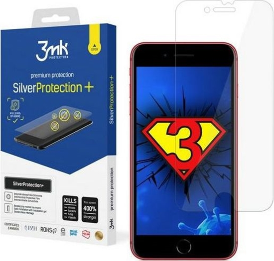 Picture of 3MK 3MK Silver Protect+ iPhone 8 Plus Folia Antymikrobowa montowana na mokro