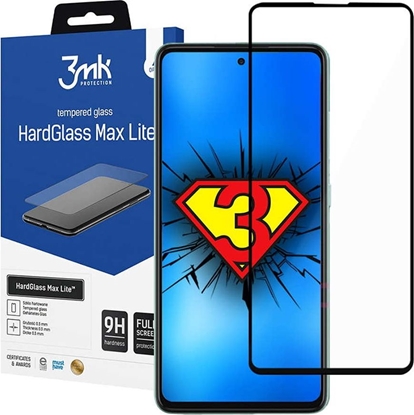 Attēls no 3MK Szko hartowane 3mk HardGlass Max Lite do Samsung Galaxy A52/ A52 5G Black
