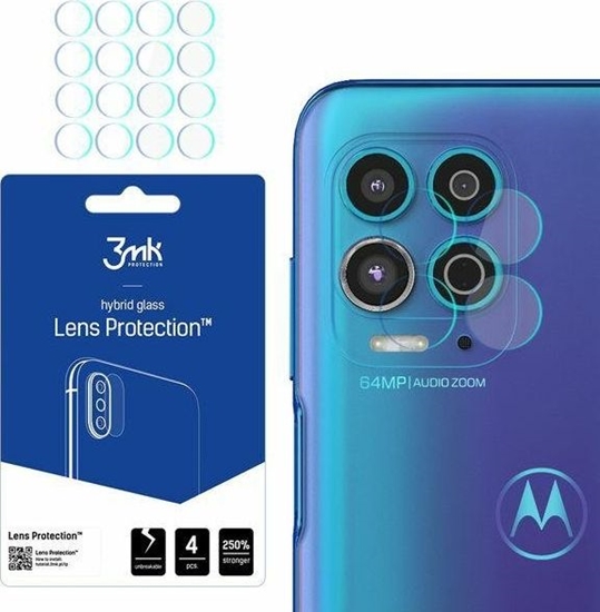 Picture of 3MK Szko hybrydowe na obiektyw aparatu 3MK Lens Protection Motorola Moto G100 5G [4 PACK]