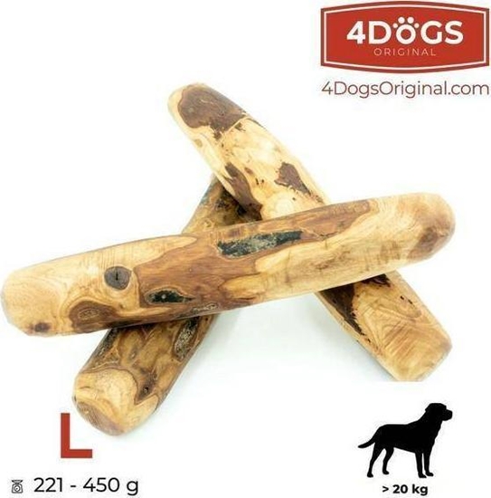 Picture of 4DOGS Gryzak Z Drzewa Oliwnego L (Pies Powyej 20 kg)