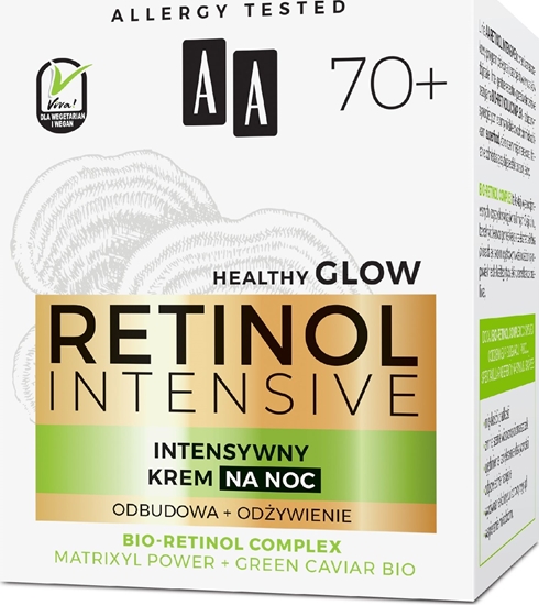 Изображение AA Retinol Intensive 70+ Intensywny Krem na noc - odywienie + odbudowa 50ml
