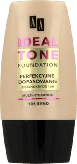 Picture of AA Make Up Ideal Tone Podkad "Perfekcyjne Dopasowanie" nr 105 Sand 30ml