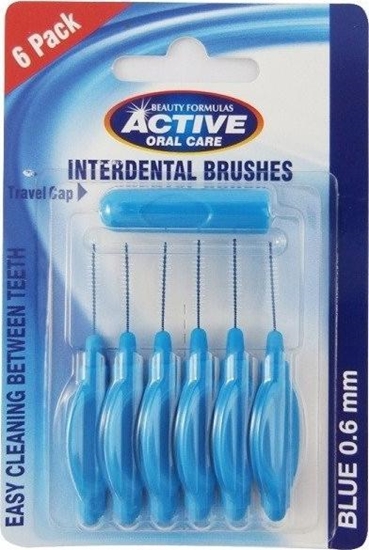 Изображение Active Oral Care ACTIVE ORAL CARE_Interdental Brushes czyciki do przestrzeni midzyzbowych 0,60mm 6szt.