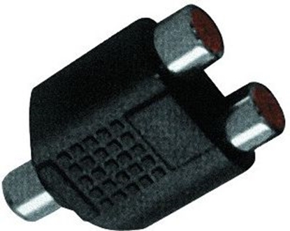 Attēls no Adapter AV LechPol RCA (Cinch) - RCA (Cinch) x2 czarny (ZLA0306)