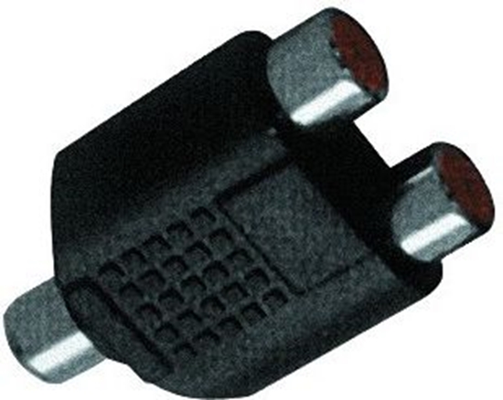 Изображение Adapter AV LechPol RCA (Cinch) - RCA (Cinch) x2 czarny (ZLA0306)