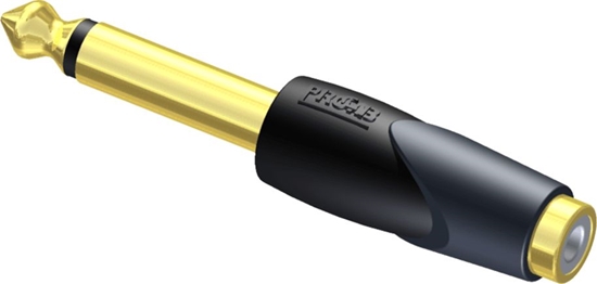 Picture of Adapter AV Procab Jack 6.3mm - RCA (Cinch) czarny (CLP104)