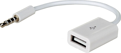 Attēls no Adapter USB Akyga USB - Jack 3.5mm Biały  (AK-AD-24)