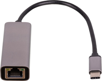 Picture of Adapter USB Akyga USB-C - RJ45 Szary  (AK-AD-65)