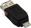 Изображение Adapter USB InLine microUSB-A - USB Czarny  (31600)