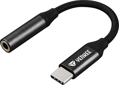 Attēls no Adapter USB Yenkee YTC 102 USB-C - Jack 3.5mm Czarny  (35054433)
