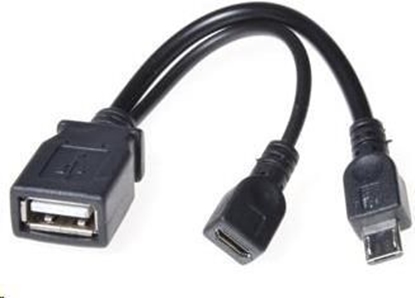 Attēls no Adapter USB PremiumCord microUSB - USB Czarny  (29601032099121)