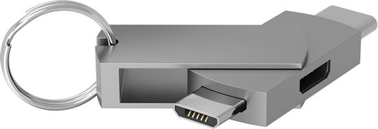 Изображение Adapter USB TerraTec USB-C - microUSB Srebrny  (272989)