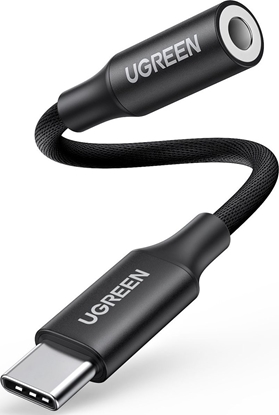 Attēls no Adapter USB Ugreen AV161 USB-C - Jack 3.5mm Czarny  (50631)