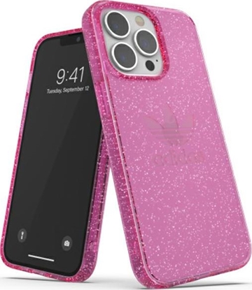 Attēls no Adidas Adidas OR Protective iPhone 13 Pro / 13 6,1" Clear Case Glitter róowy/pink 47121